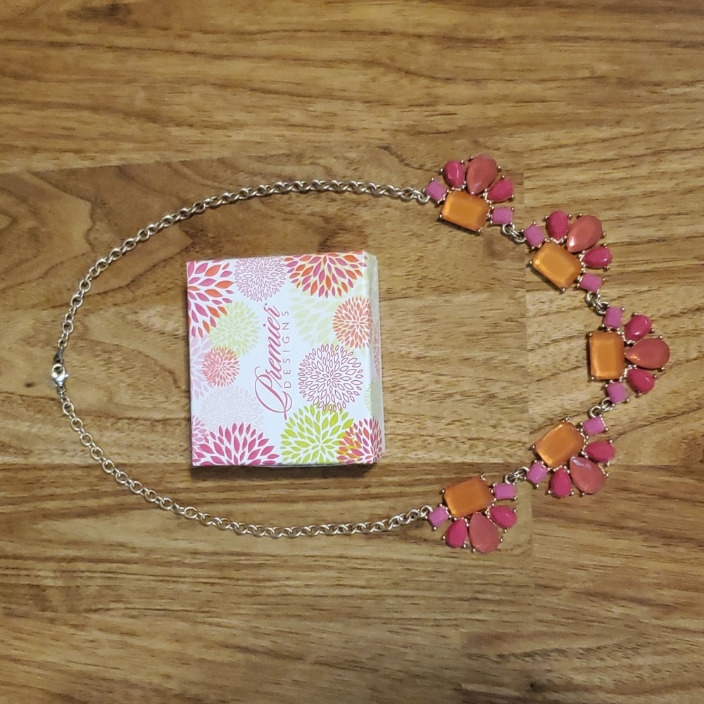 Premiere Designs Garden Party Statement Necklace 24.5" Adjustable 20577